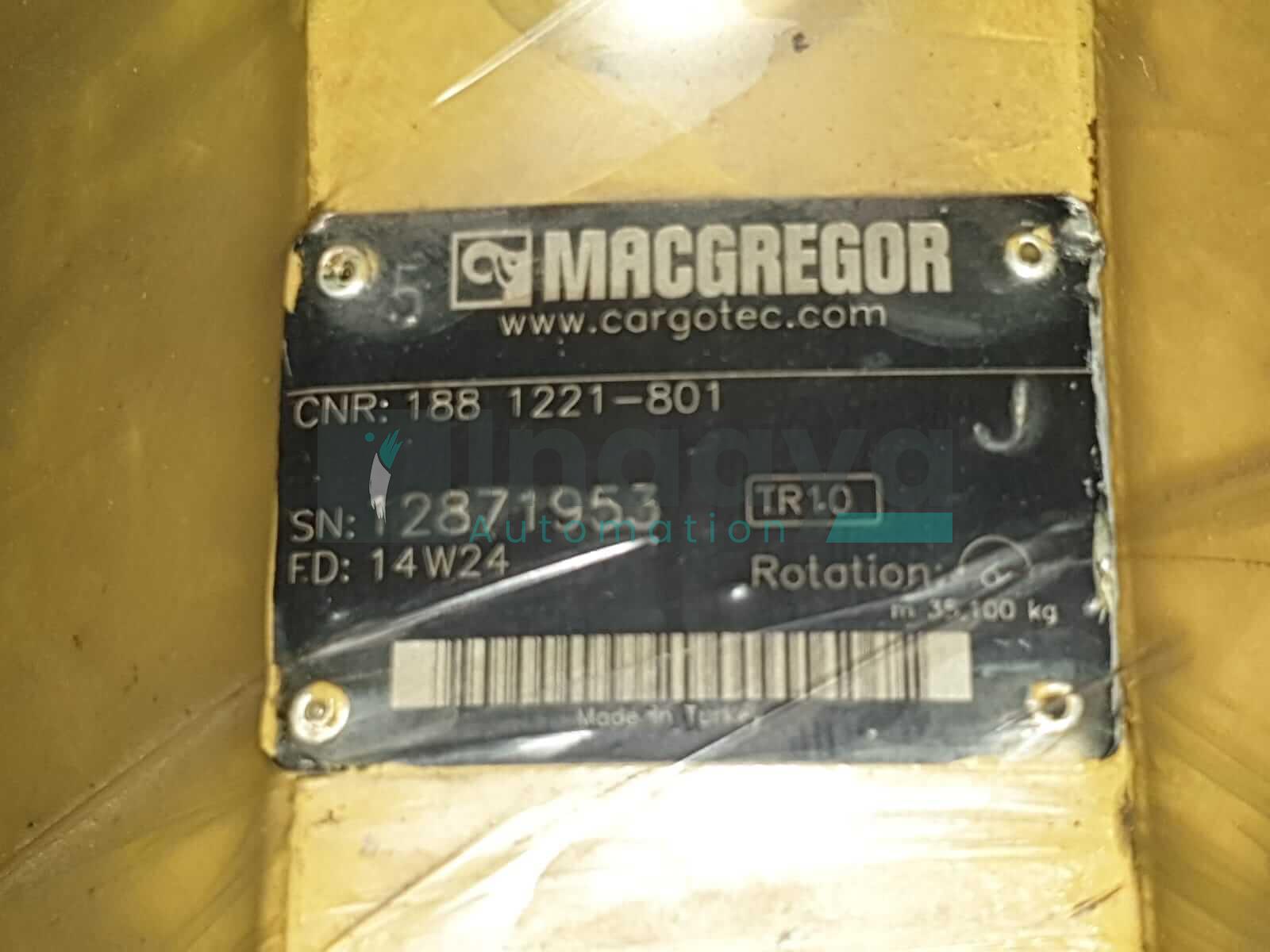 Macgregor deck crane oil motor Part No.188 1221-801 HAGGLUNDS SE-89185