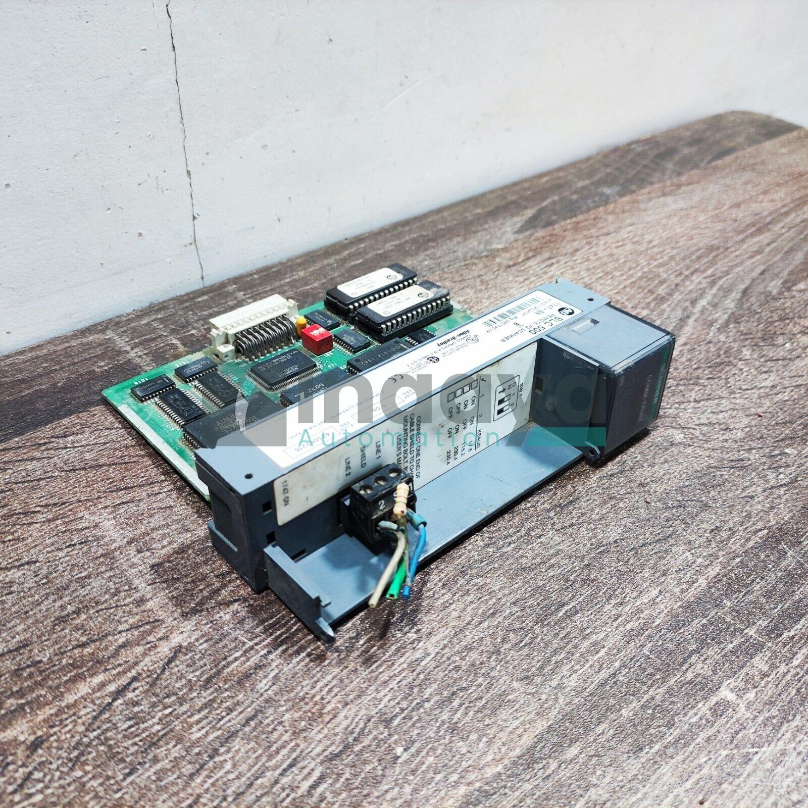 ALLEN BRADLEY 1747-SN SER.B SLC-500 REMOTE I/O SCANNER MODULE