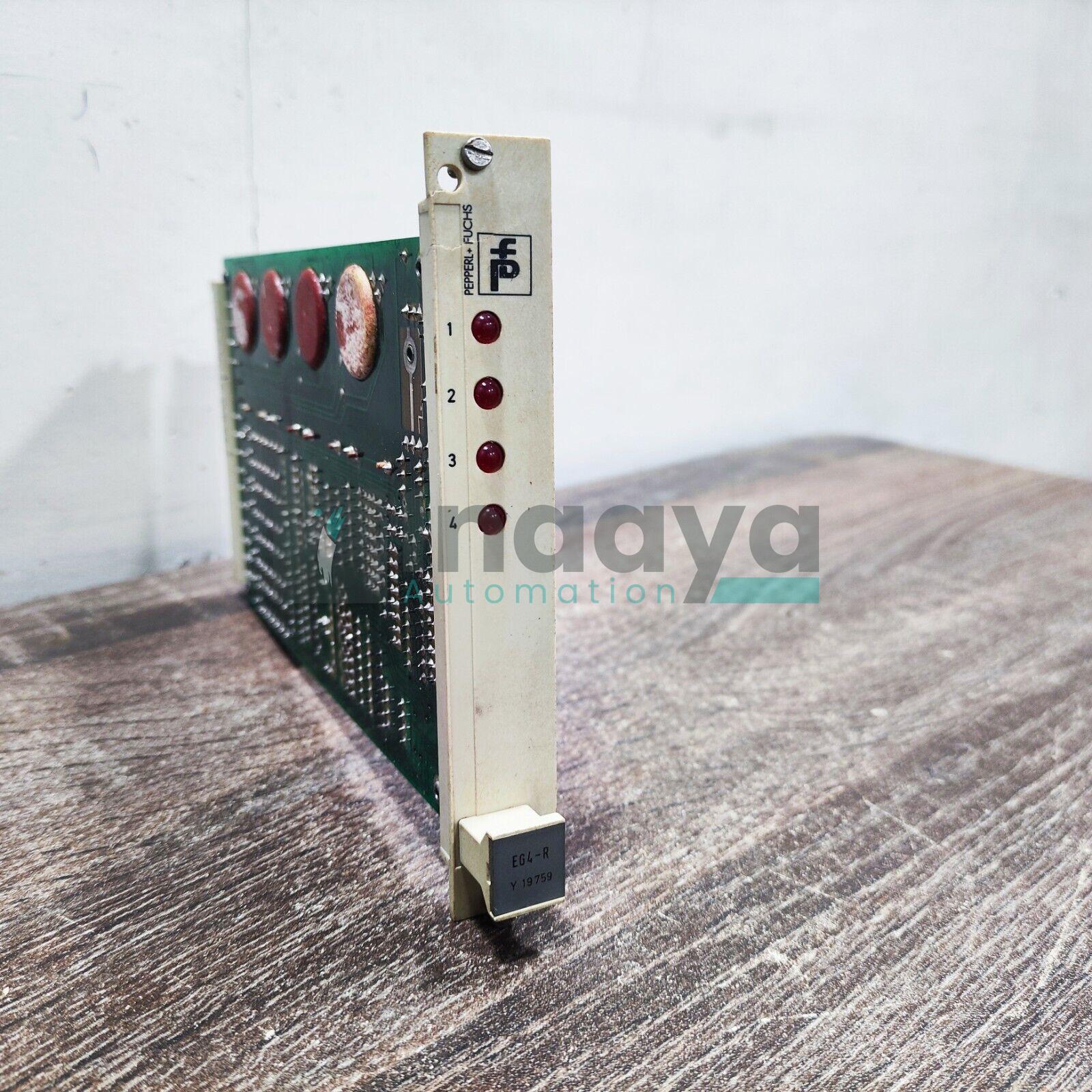 PEPPERL & FUCHS EG4-R SWITCH AMPLIFIER 4-CHANNEL ISOLATED BARRIER IP20