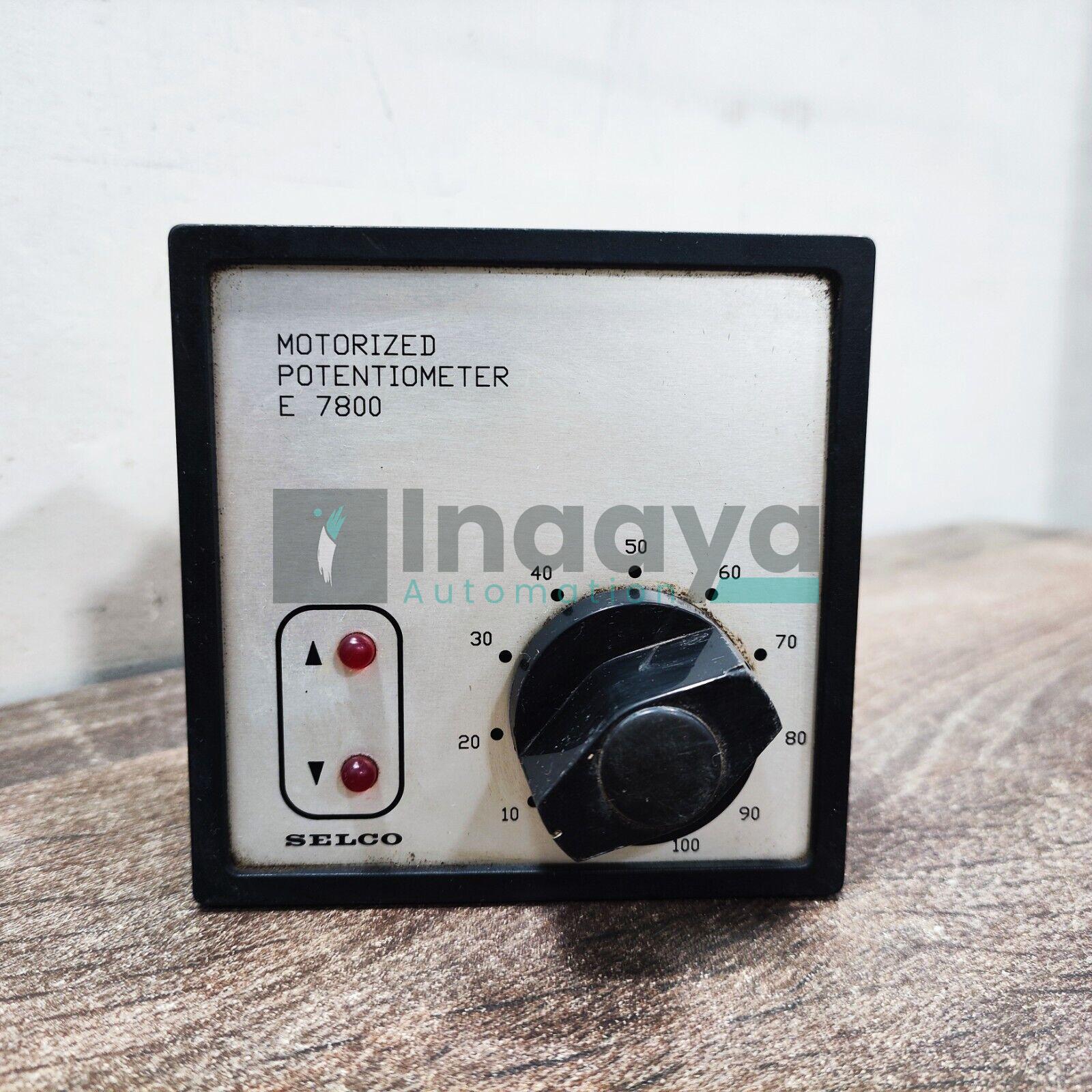 SELCO E7800-01 E7800 Motorized Potentiometer
