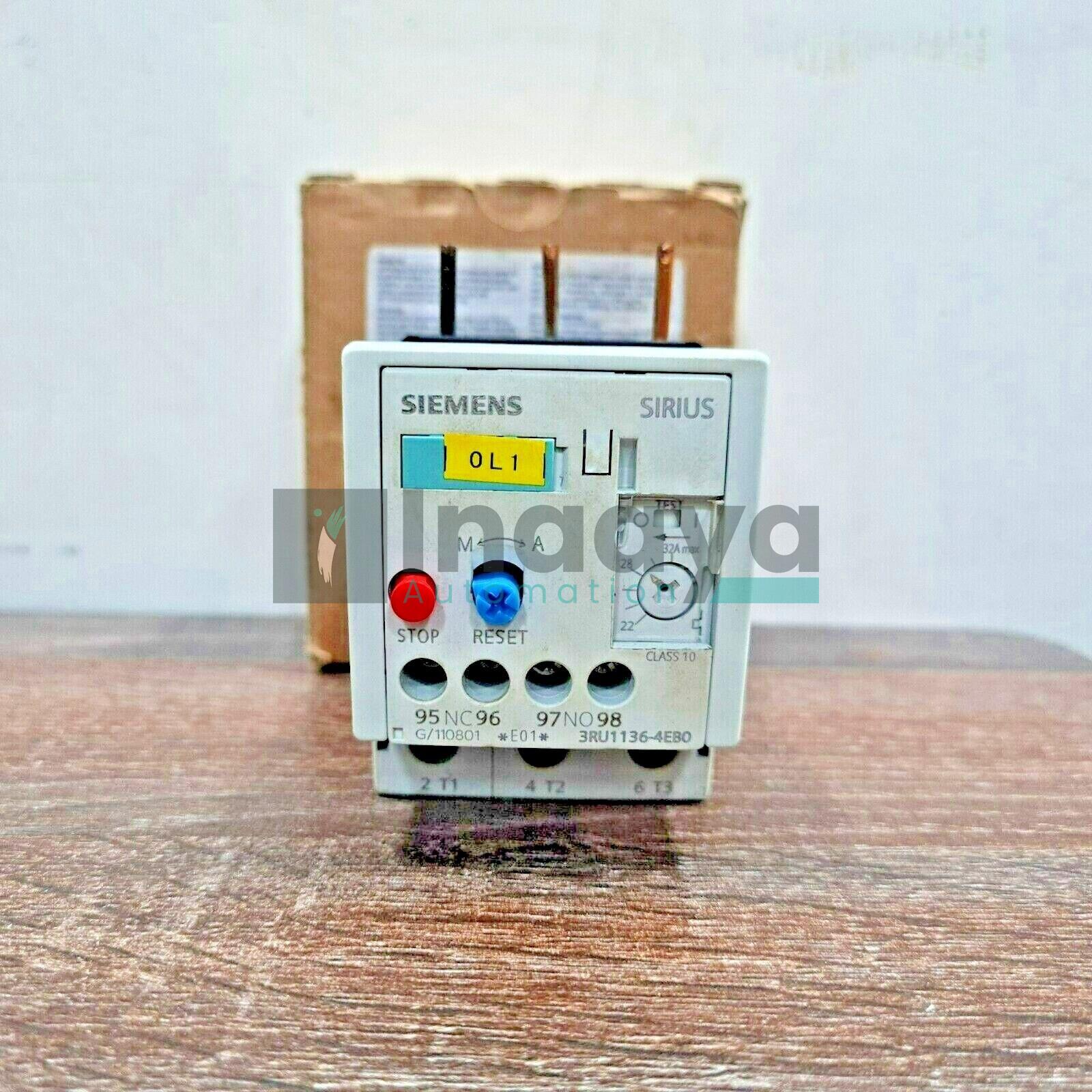 SIEMENS 3RU1136-4EB0 OVERLOAD RELAY