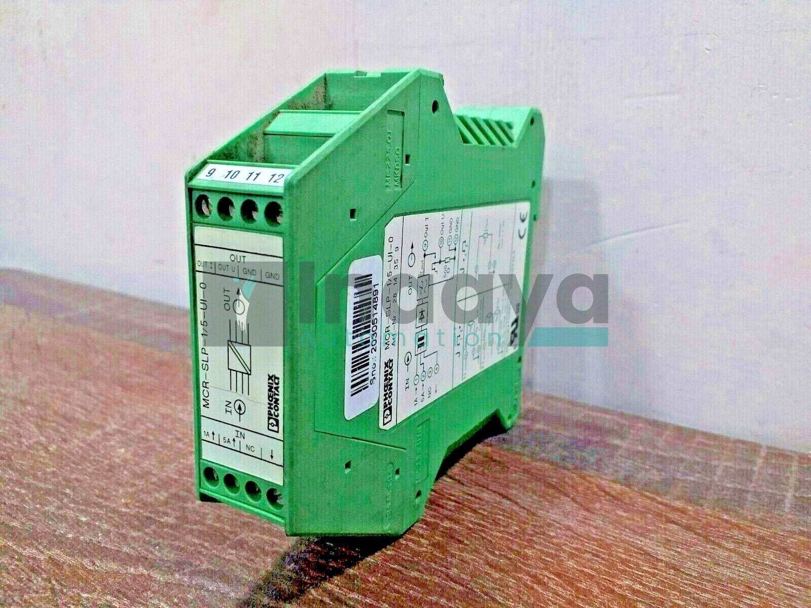 PHOENIX CONTACT MCR-SLP-1-5-UI-0 CURRENT TRANSDUCER