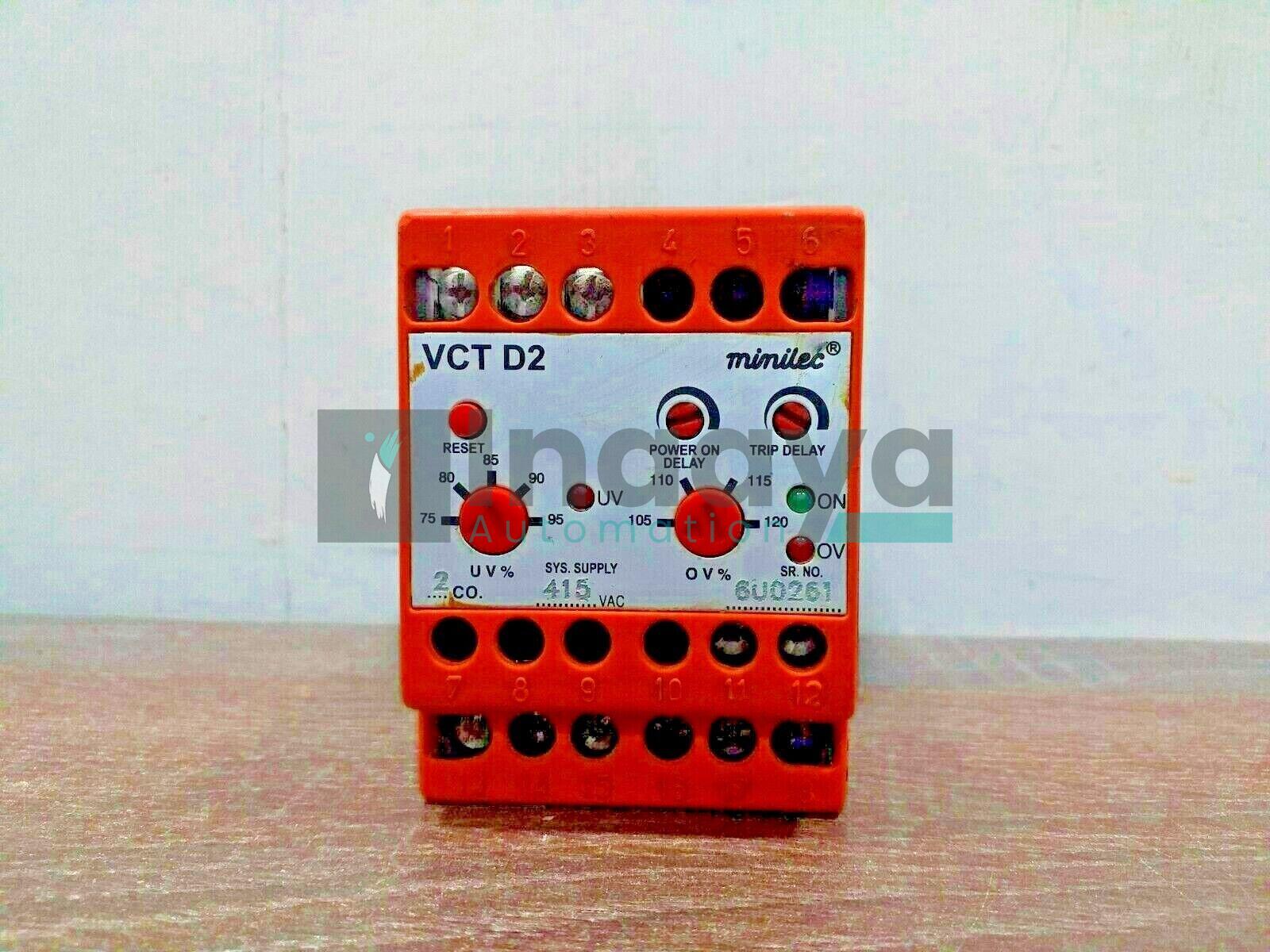 MINILEC VCT-D2 VOLTAGE MONITORING RELAY