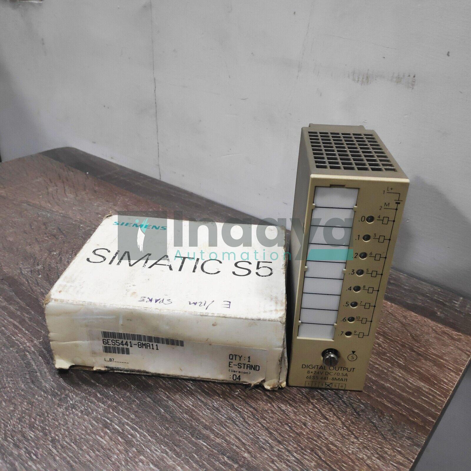 SIEMENS 6ES5441-8MA11 DIGITAL OUTPUT MODULE SIMATIC-S5 NON-ISOLATED 8-OUTPUT 0.5AMP 24VDC