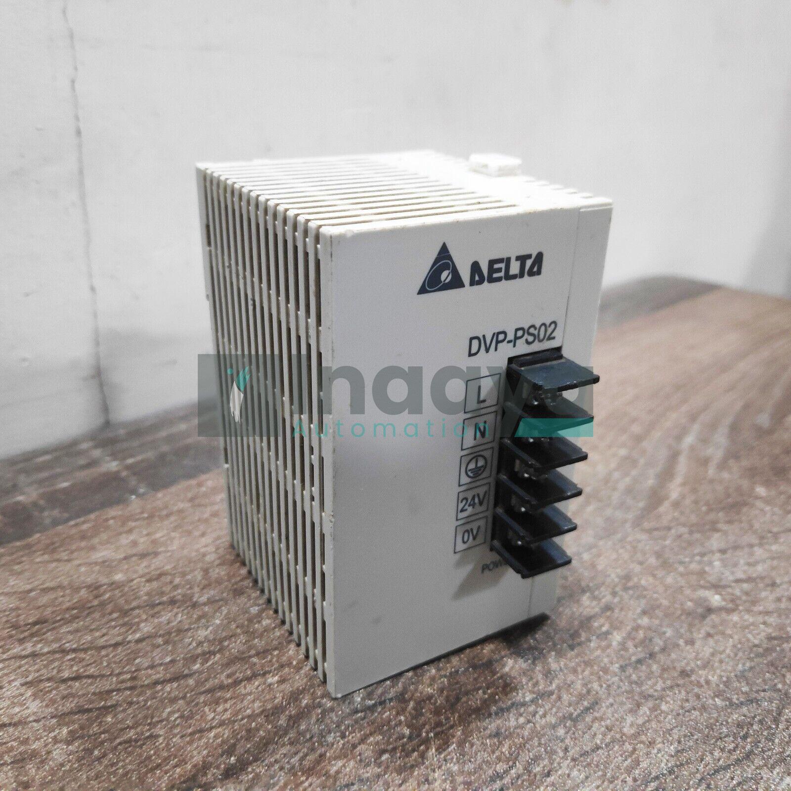 DELTA ELECTRONICS DVPPS02 POWER SUPPLY MODULE 85-264V 24V CHASSIS MOUNT DIN RAIL 2A 48W 0C~55C
