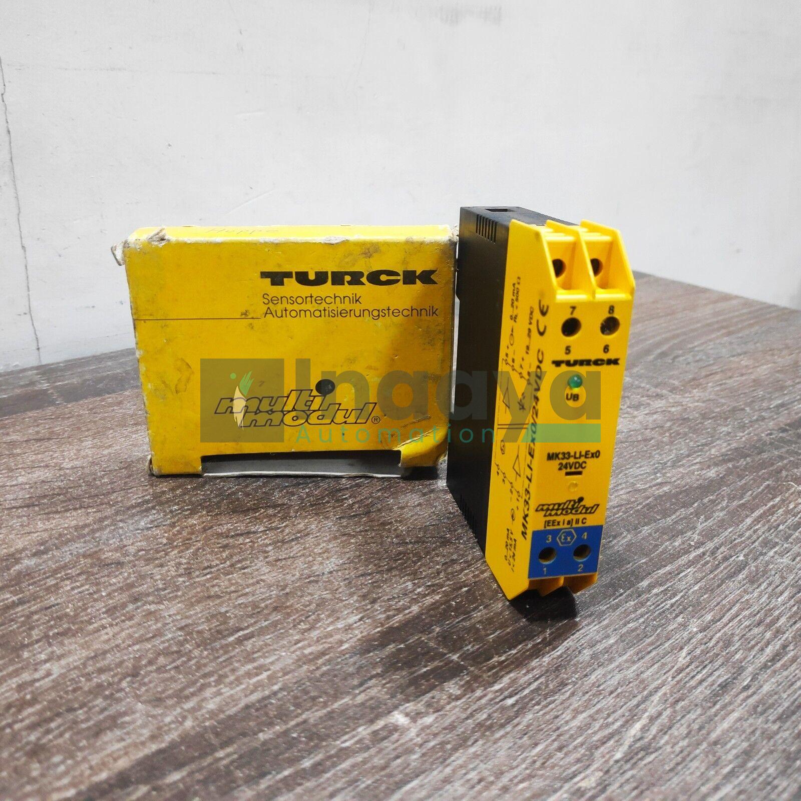 TURCK MK33-LI-EX0/24VDC SAFETY MODULE ISOLATING 24VDC 20 MA RL 500