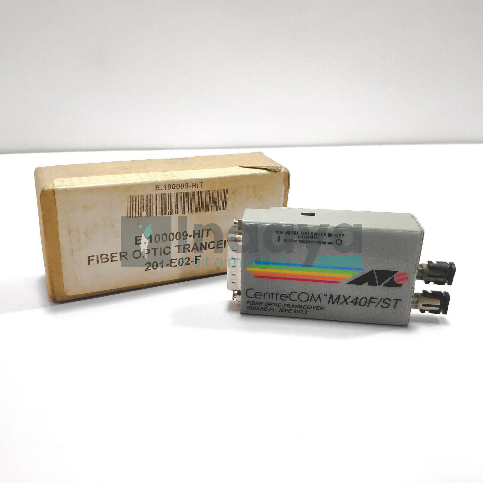 ALLIED TELESIS AT-MX40F/ST - 10BASE-FL CENTRE COM FIBER OPTIC TRANSCEIVER