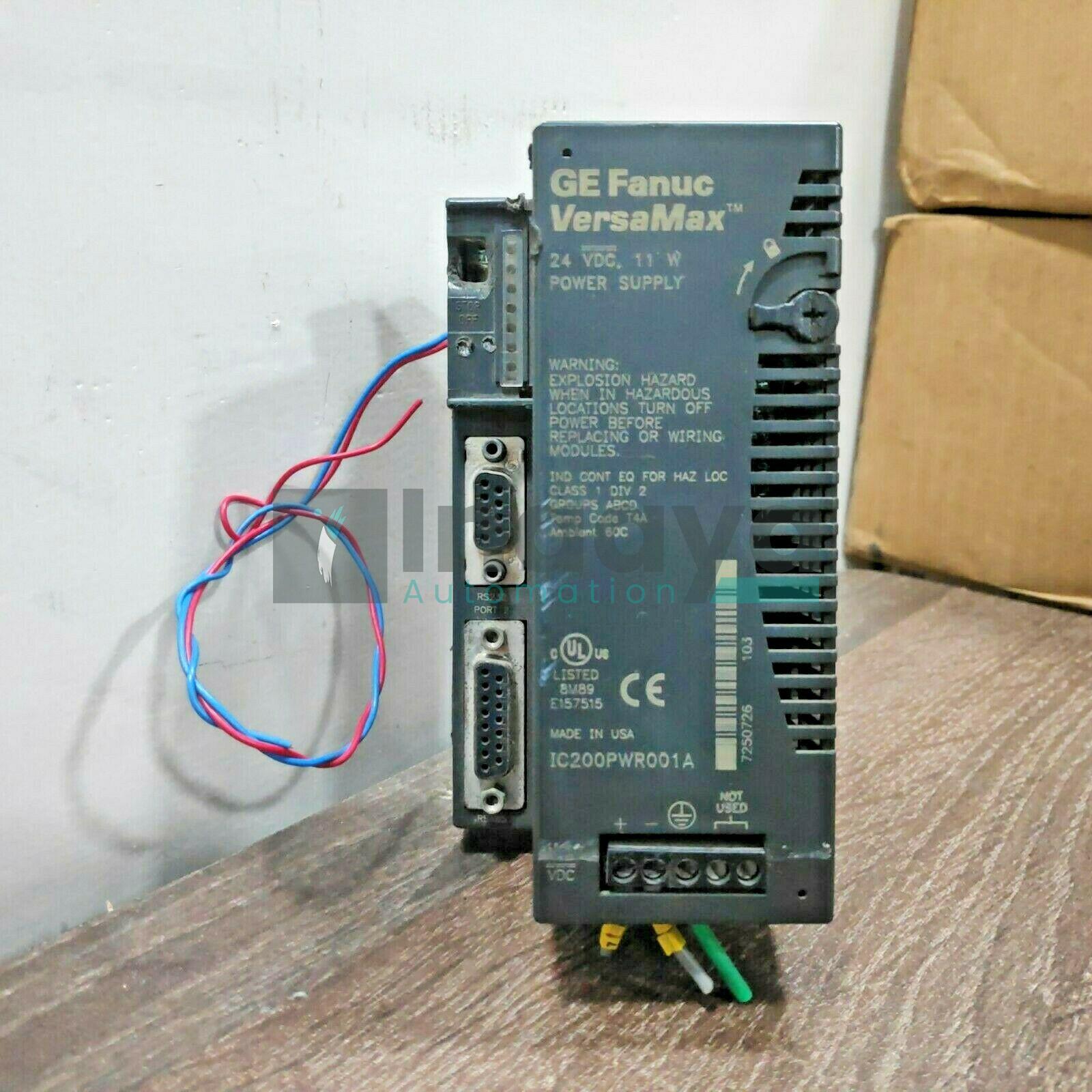 GE FANUC VERSAMAX IC200PWR001A POWER SUPPLY MODULE