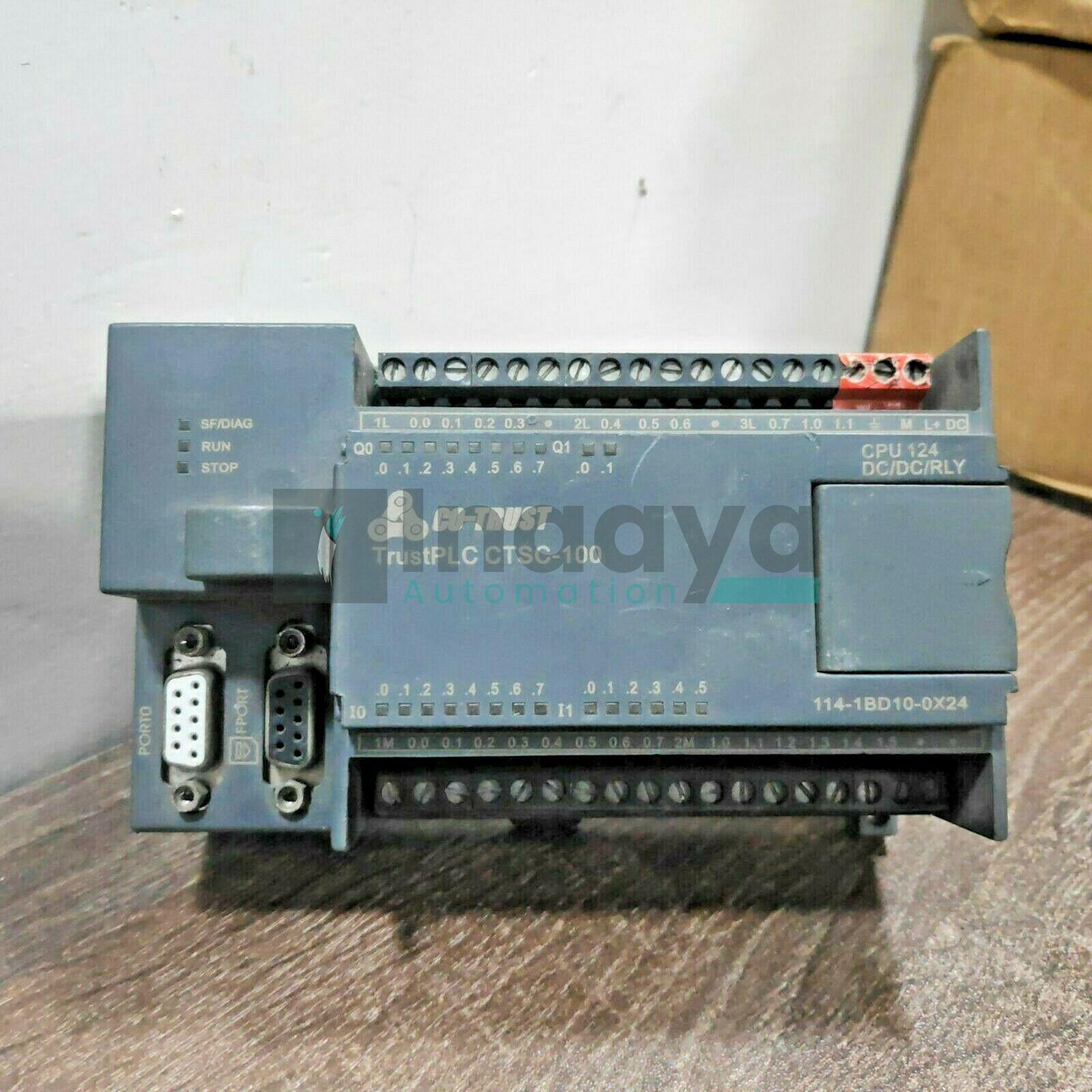 CO-TRUST CTS7114-1BD100X24 CTSC-100 CPU124 DC/DC/RLY PLC