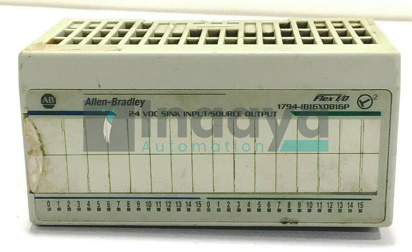 ALLEN BRADLEY 1794-IB16XOB16P FLEX I/O INPUT/OUTPUT PLC MODULE
