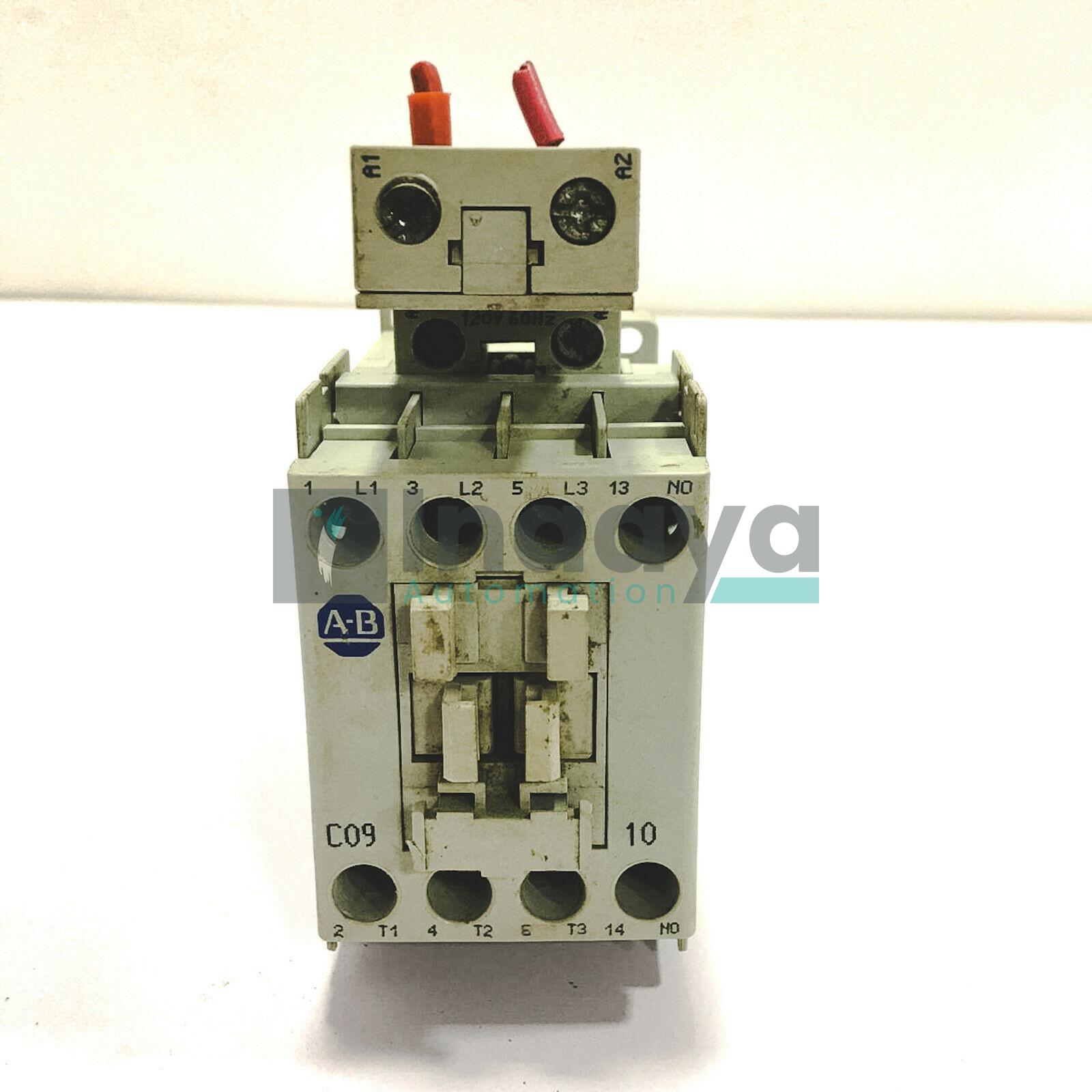 ALLEN BRADLEY 100-C09*10 100 SERIES 100 VAC COIL 9 AMP CONTACTOR