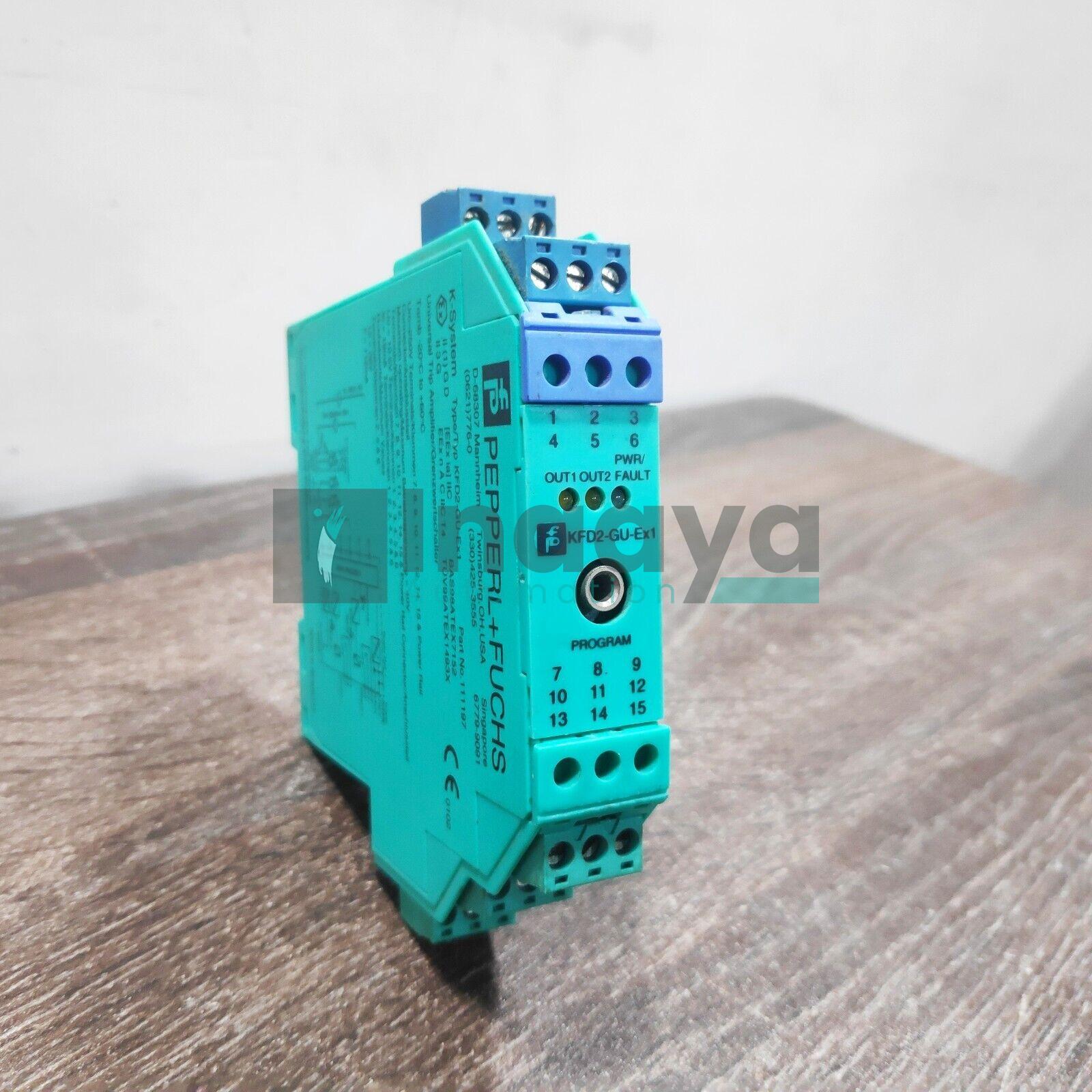 PEPPERL & FUCHS KFD2-GU-EX1 111197 1CHANNEL TRANSFORMER ISOLATED BARRIER