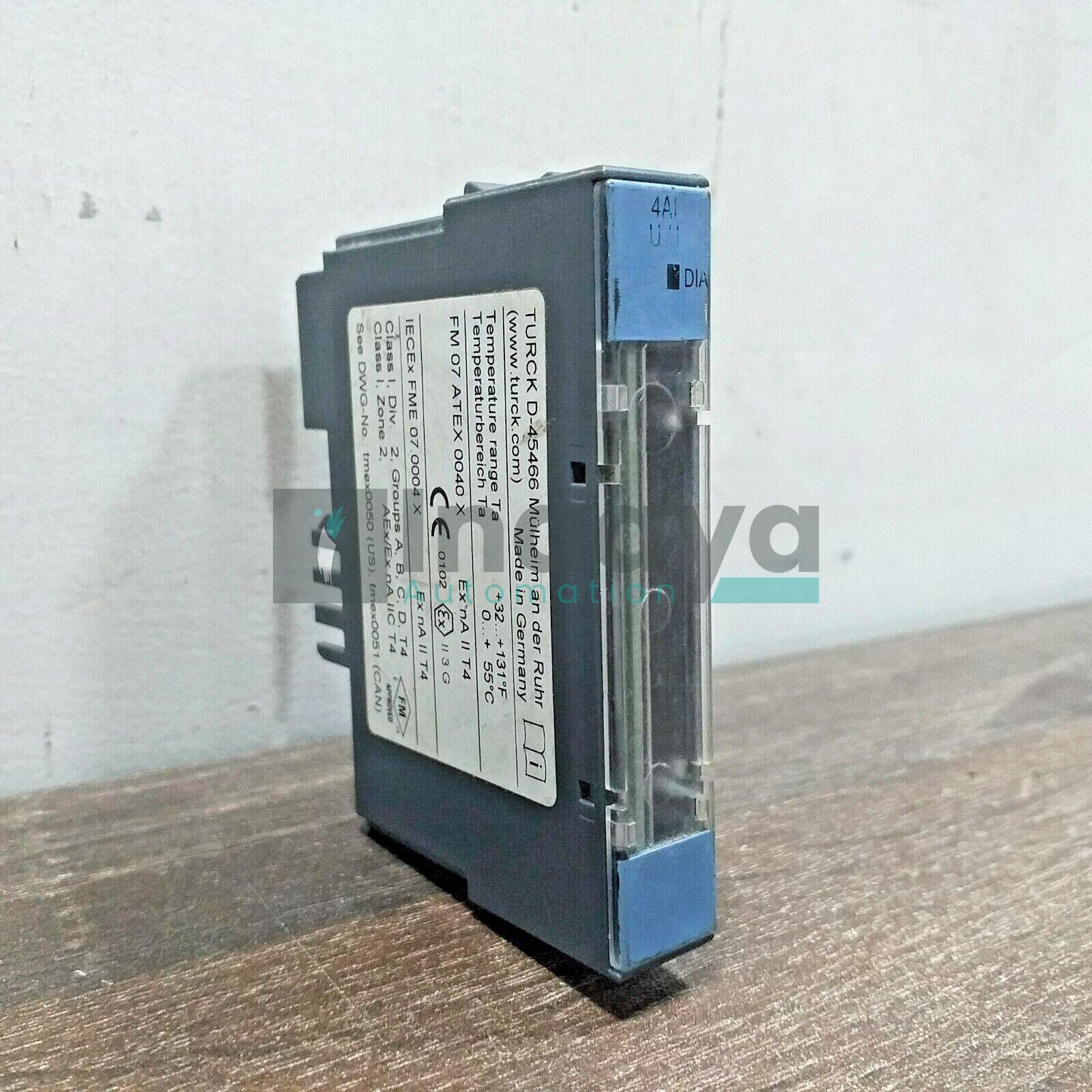 TURCK BL20-4AI-U/I 6827217 ELECTRONIC ANALOG INPUTS PLC MODULE