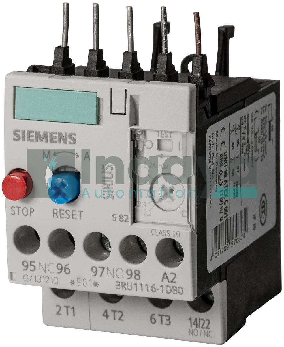 SIEMENS 3RU1116-1DB0 OVERLOAD RELAY