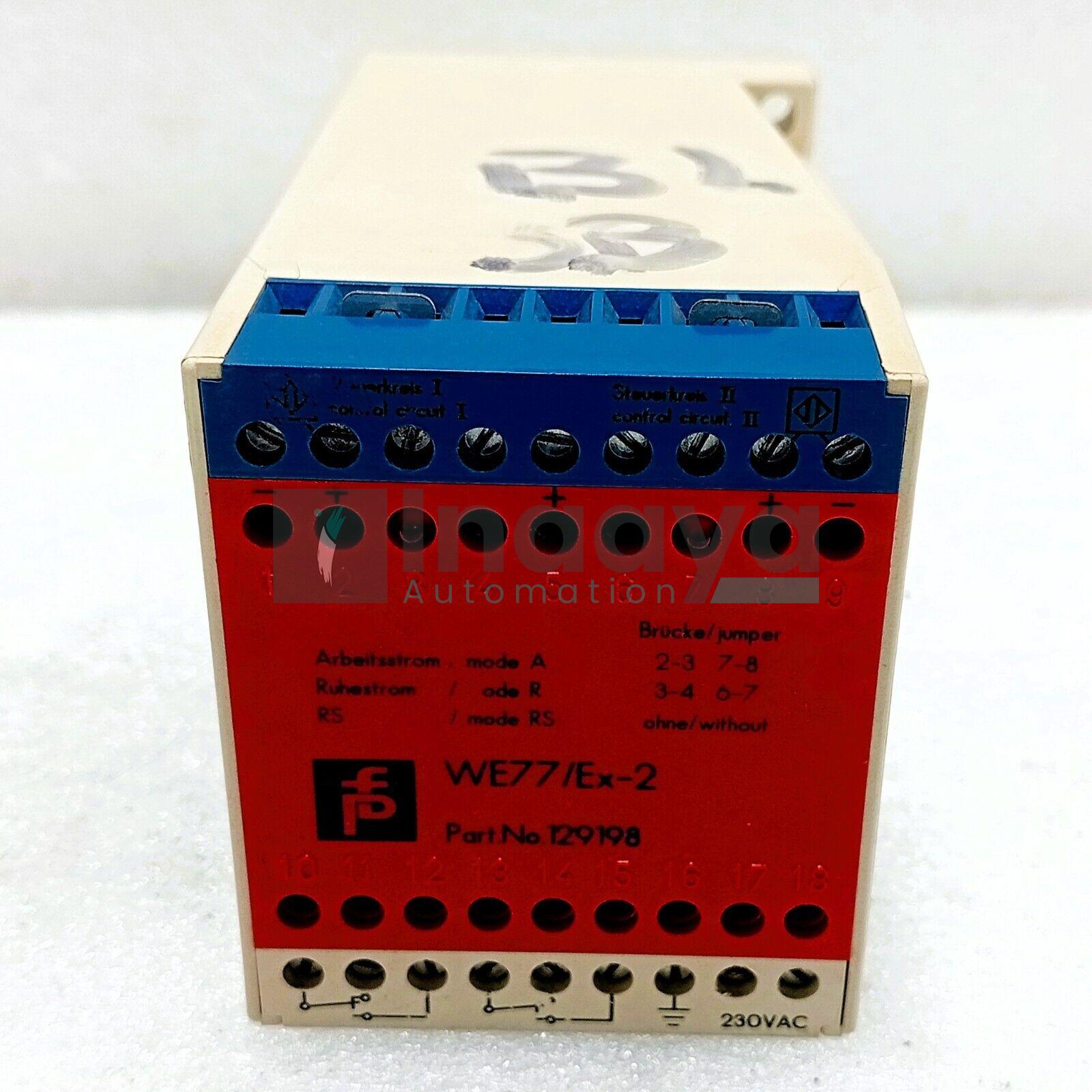 PEPPERL & FUCHS WE77/EX2 SWITCH AMPLIFIER
