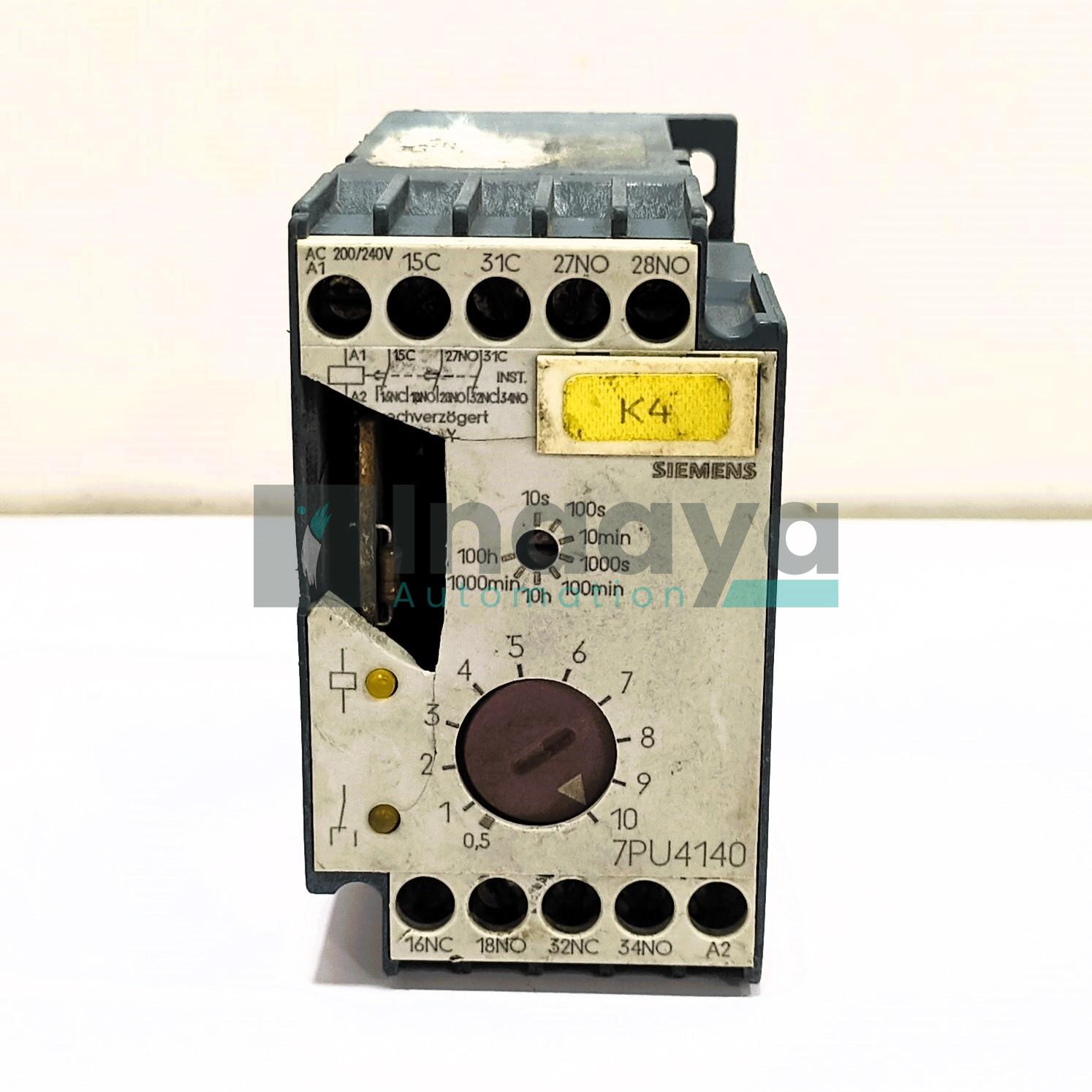 SIEMENS 7PU4140 TIME DELAY RELAY