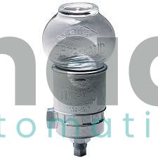 Trico 30003 OZ Glass Opto-Matic Oiler - 1/4 NPT Connection Zinc Plated Steel