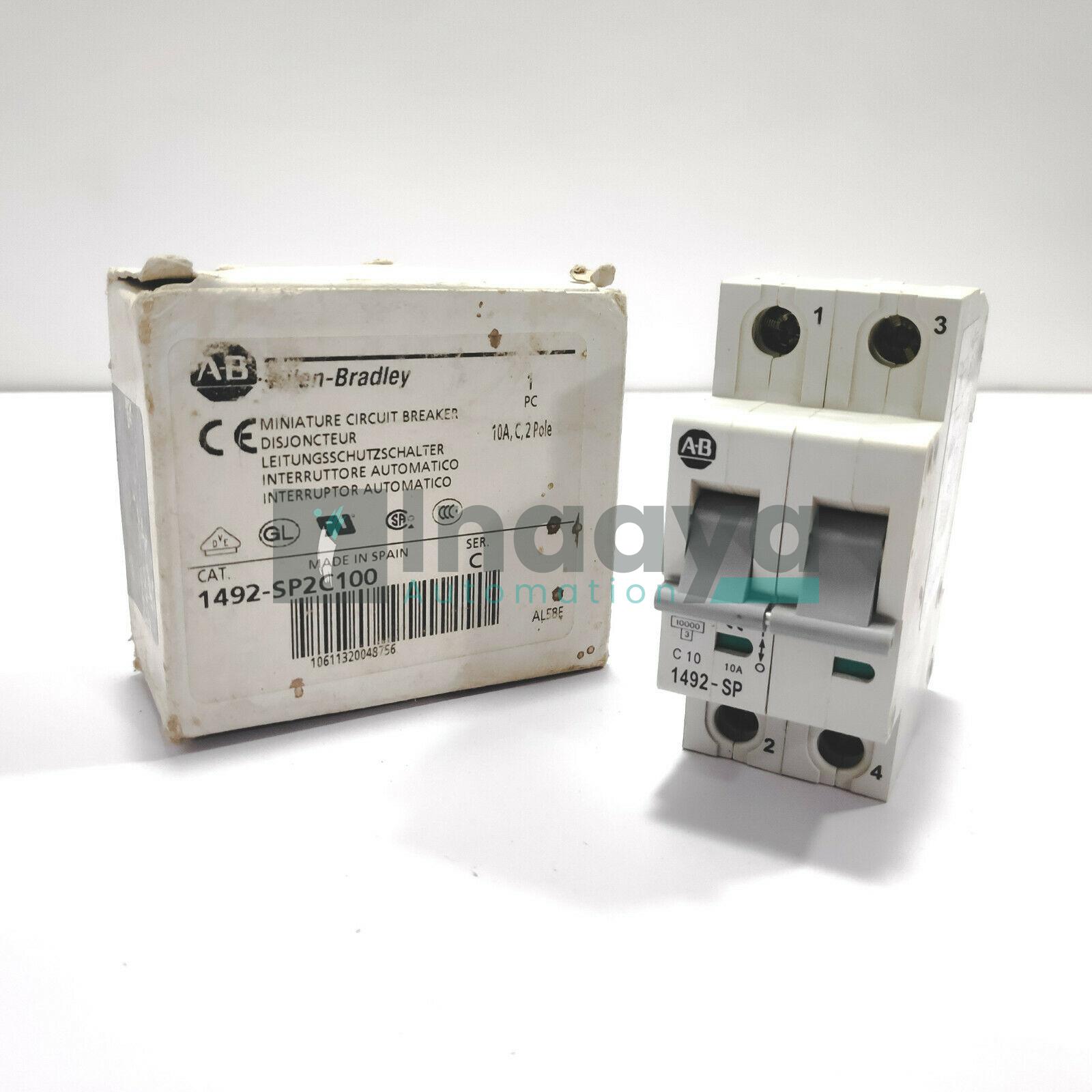 ALLEN BRADLEY 1492-SP2C100 10 AMP (MCB) MINIATURE CIRCUIT BREAKER