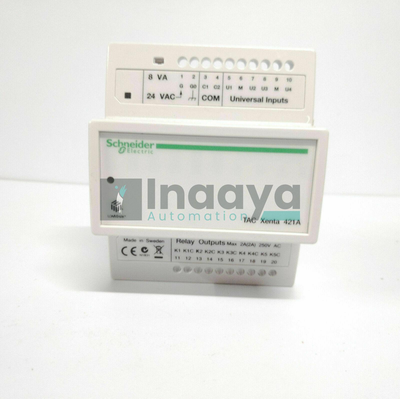 SCHNEIDER ELECTRIC 0-073-0245-0 TAC XENTA 421A PLC I/O MODULE