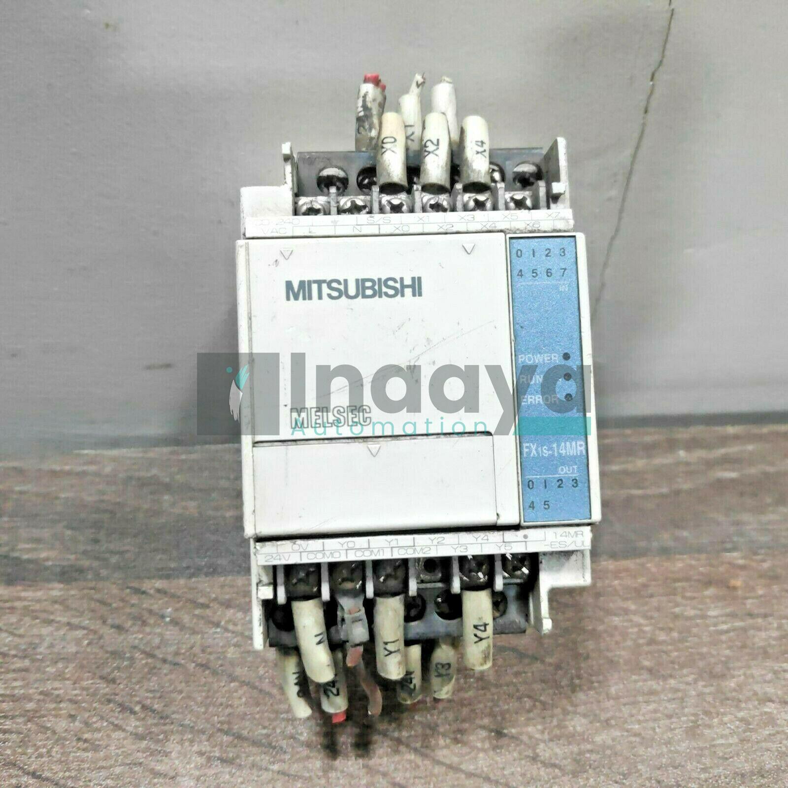 MITSUBISHI FX1S-14MR-ES/UL MELSEC PLC CONTROLLER