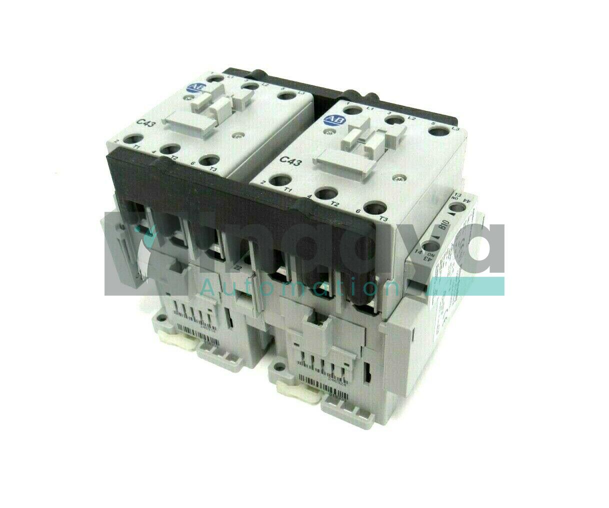 ALLEN BRADLEY 104-C43D22 43 A REVERSING CONTACTOR 