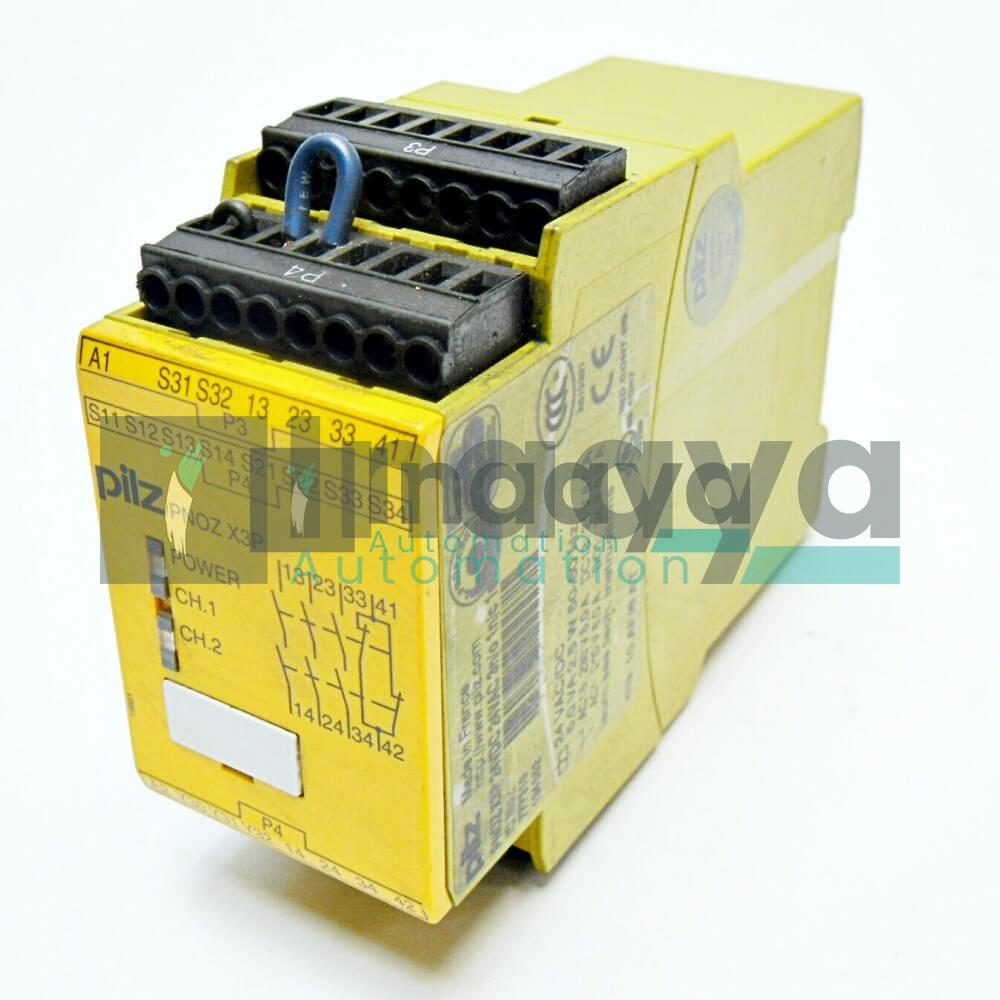 Pilz PNOZ-X3-110VAC-24VDC-3N/O-1N/C-1SO - Safety Relay