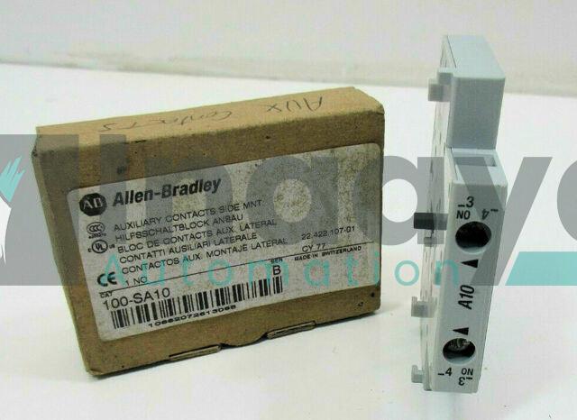  ALLEN BRADLEY 100-SA10 10 AMP AUXILIARY CONTACT 