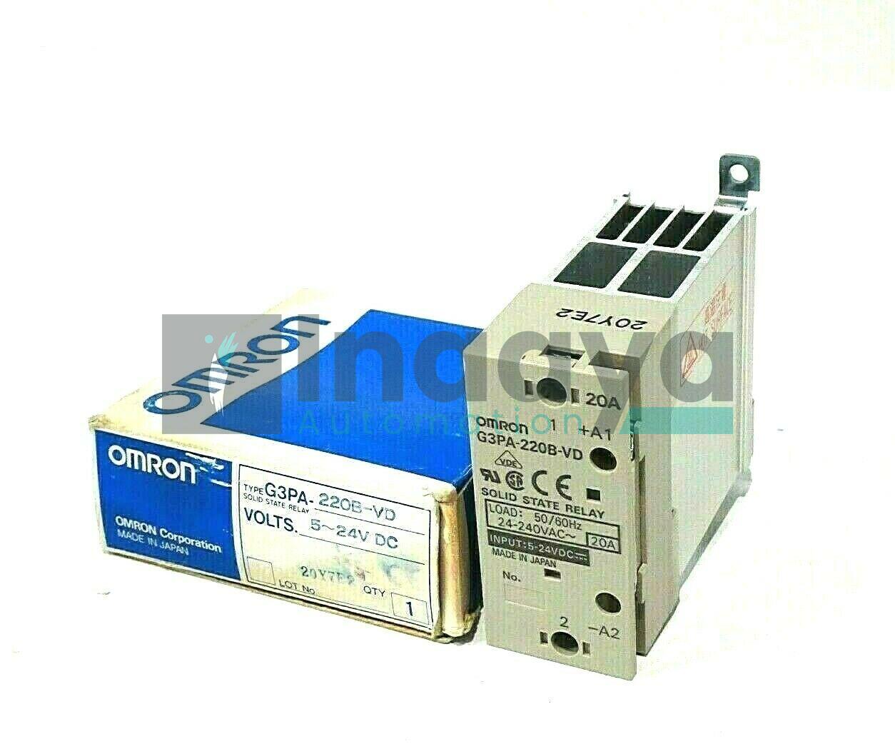 OMRON G3PA-220B-VD 20 AMP SOLID STATE RELAY