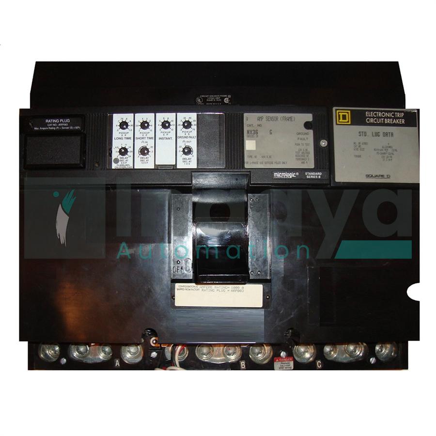 SCHNEIDER ELECTRIC SQUARE D NX361000G 1000AMP MOLDED CASE CIRCUIT BREAKER
