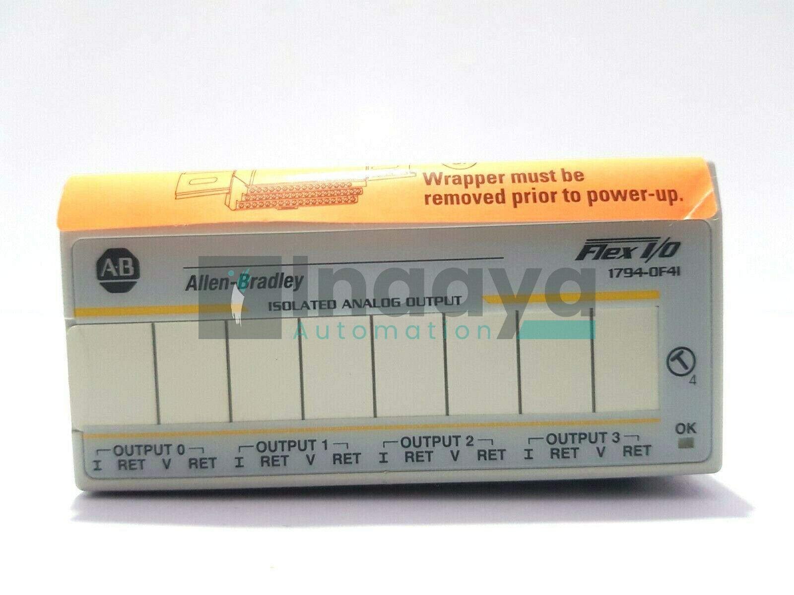 ALLEN BRADLEY 1794-OF4I ISOLATED ANALOG OUTPUT 82142 FLEX I/O SER A
