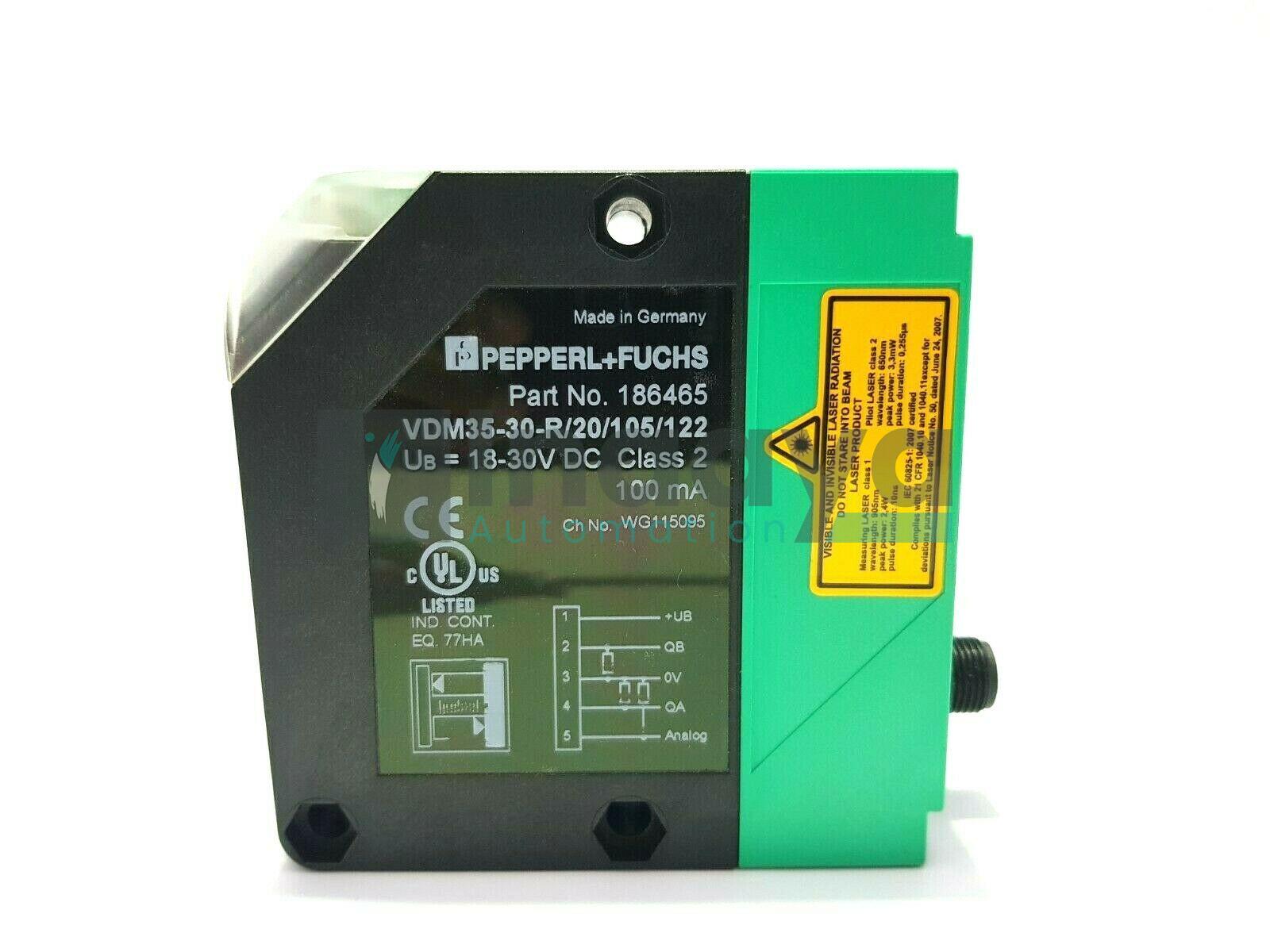 PEPPERL+FUCHS VDM35-30-R/20/105/122 DISTANCE SENSOR 186465