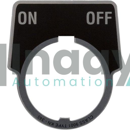SCHNEIDER ELECTRIC SQUARE D 9001KN345 PUSH BUTTON LEGEND PLATE 