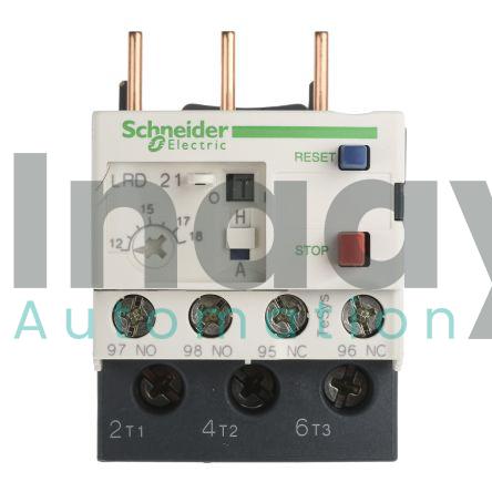 SCHNEIDER ELECTRIC TELEMECANIQUE LRD21 12/18 AMP OVERLOAD RELAY