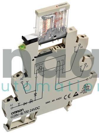 OMRON G2RV-SL700-24VDC 6 AMP POWER RELAY