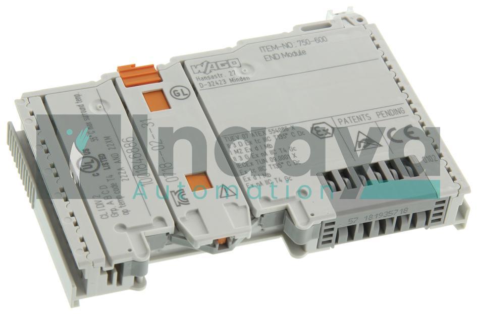 WAGO 750-600 END MODULE INTERNAL BUS TERMINATION